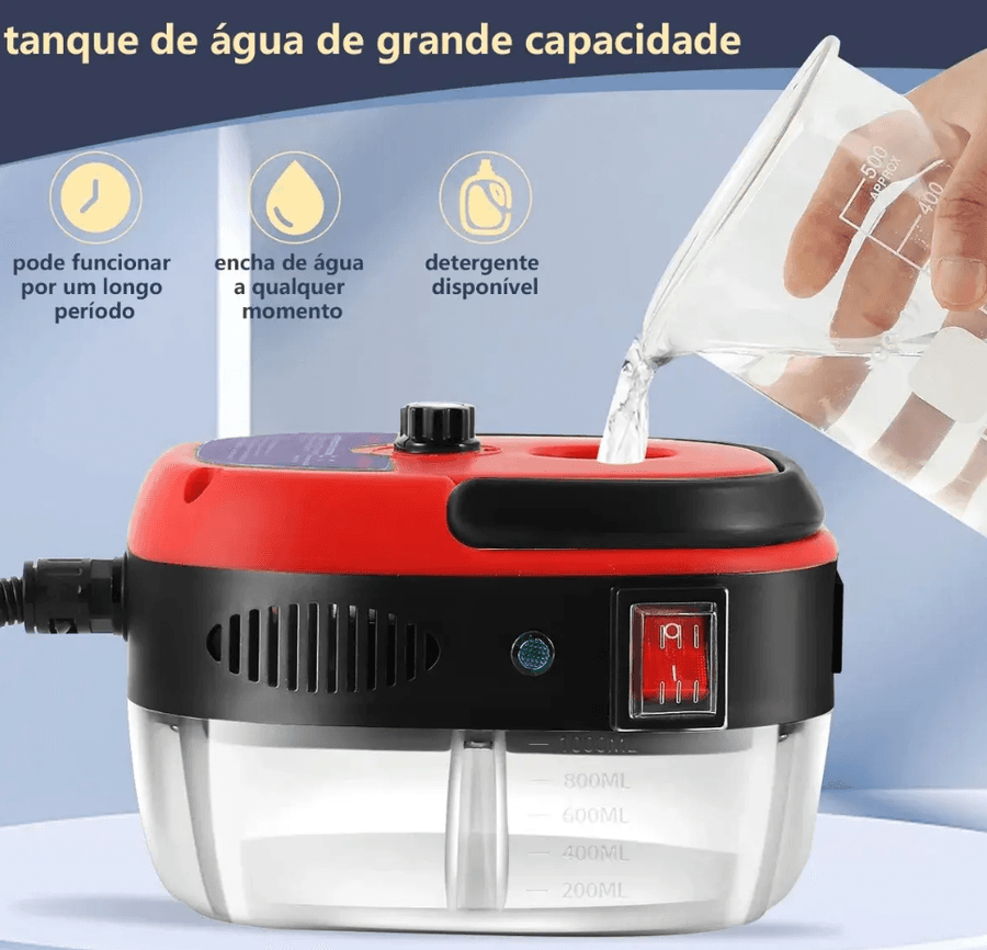 Vapor + detergente para sujeira difícil